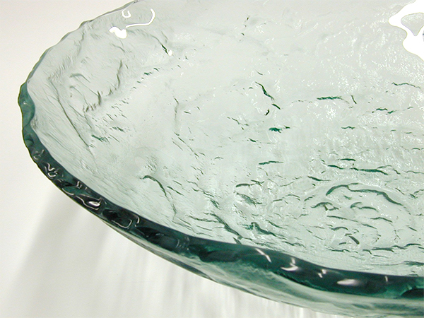 glass edgework table
