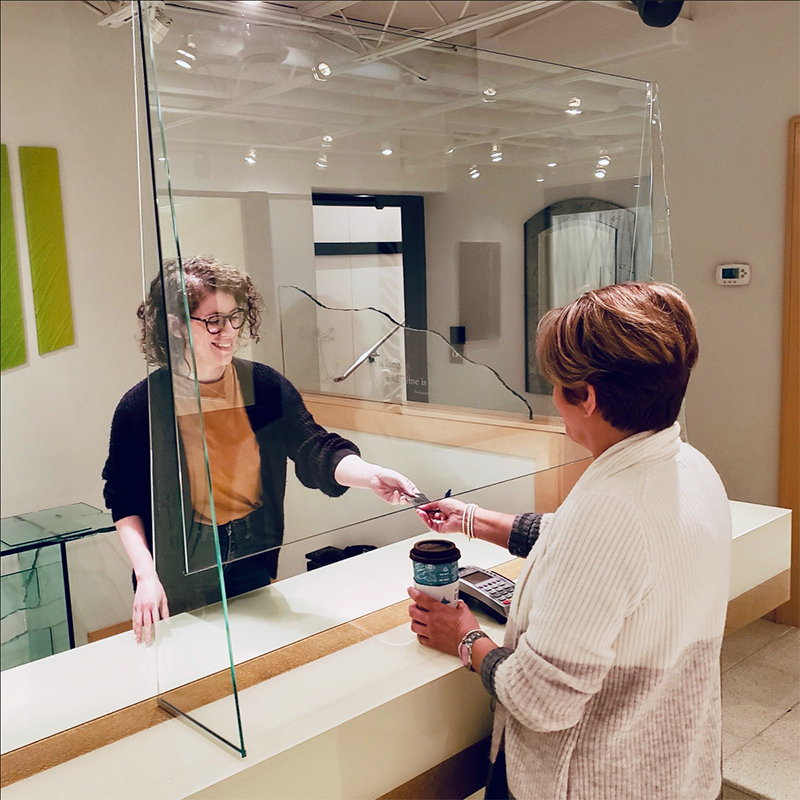 Glass Cashier Shield
