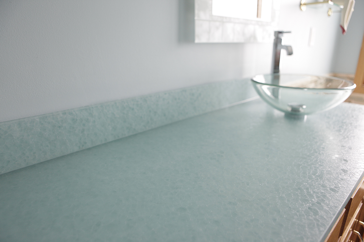 Recycled Glass Countertop